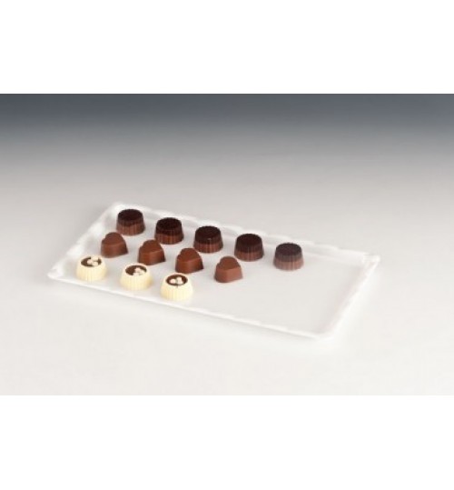 POLYCARBONAT ÇİKOLATA TEŞHİR TEPSİ 15 X 30 Cm